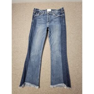 McGuire Denim Two-Tone Blue Wide Leg Jeans